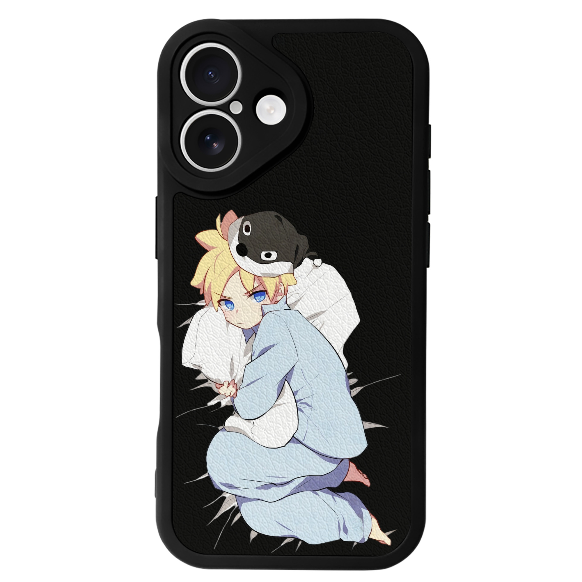 （画像用） NARUTO -ナルト- うずまき ナルト Uzumaki Naruto 【iPhone 16シリーズ対応】シリコンスマホケース（レザー調） 材質：シリコン